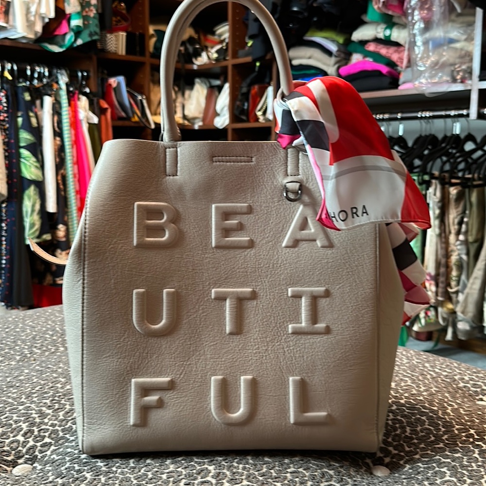 Beautiful on front banana republic tote ivory